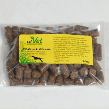 Vzorek & Pamlsek cdVet Fit-Crock Classic 200 g (velké kousky) RAW